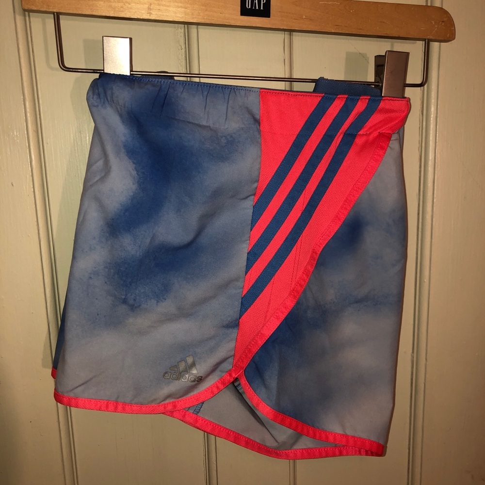 Adidas Sky Blue and Pink Shorts